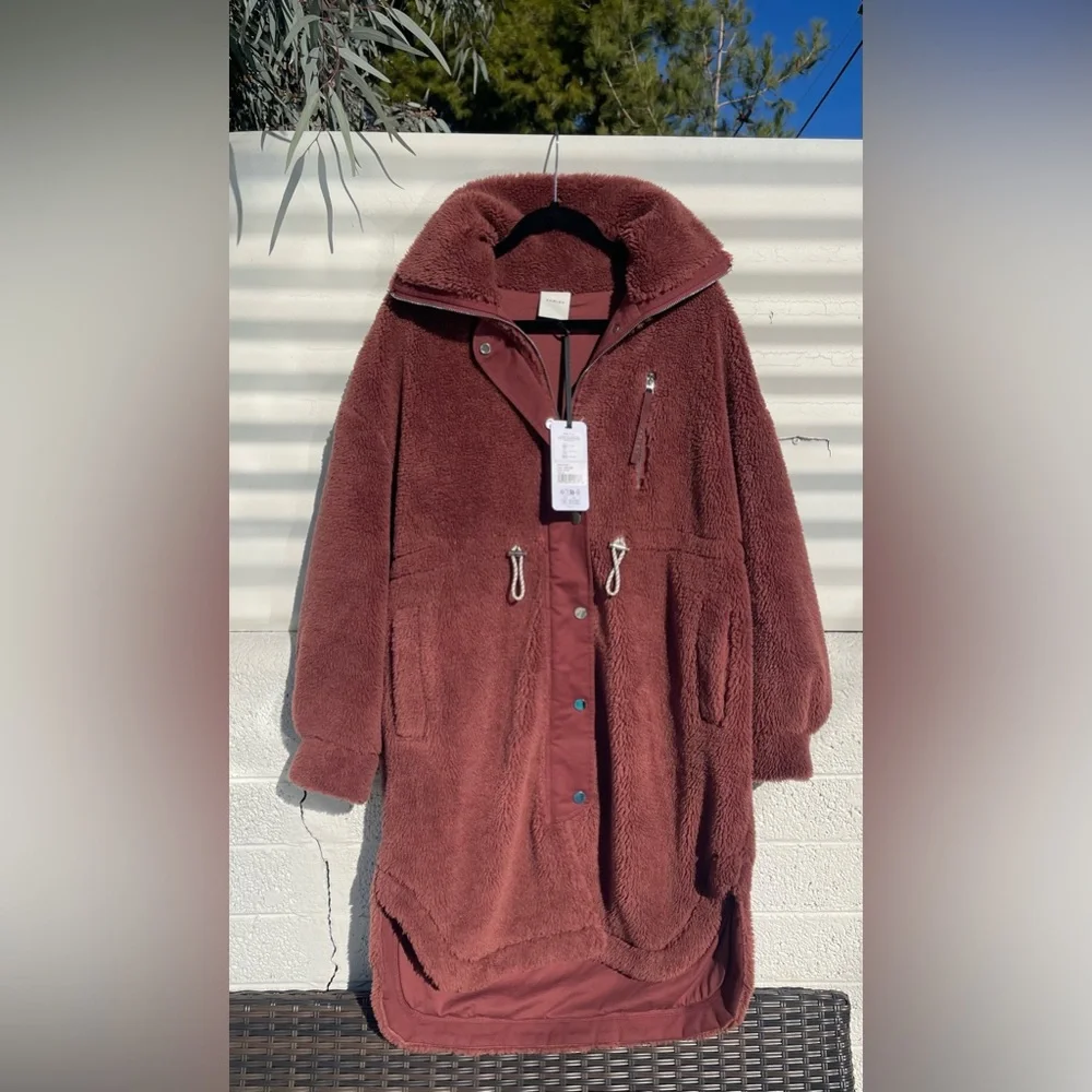 🐻 Varley Jones Sherpa Coat Small •size small - Picture 5 of 16